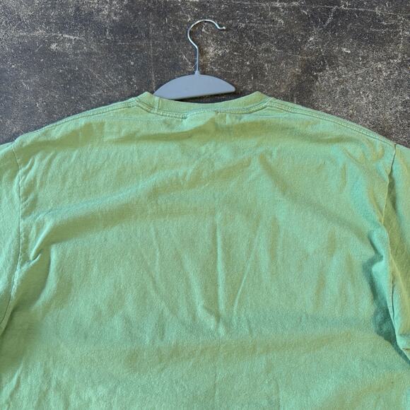 Dog is Good Christmas T Shirt Mens L Green Funny Tee Crew Neck Short Sleeve - Picture 4 of 8